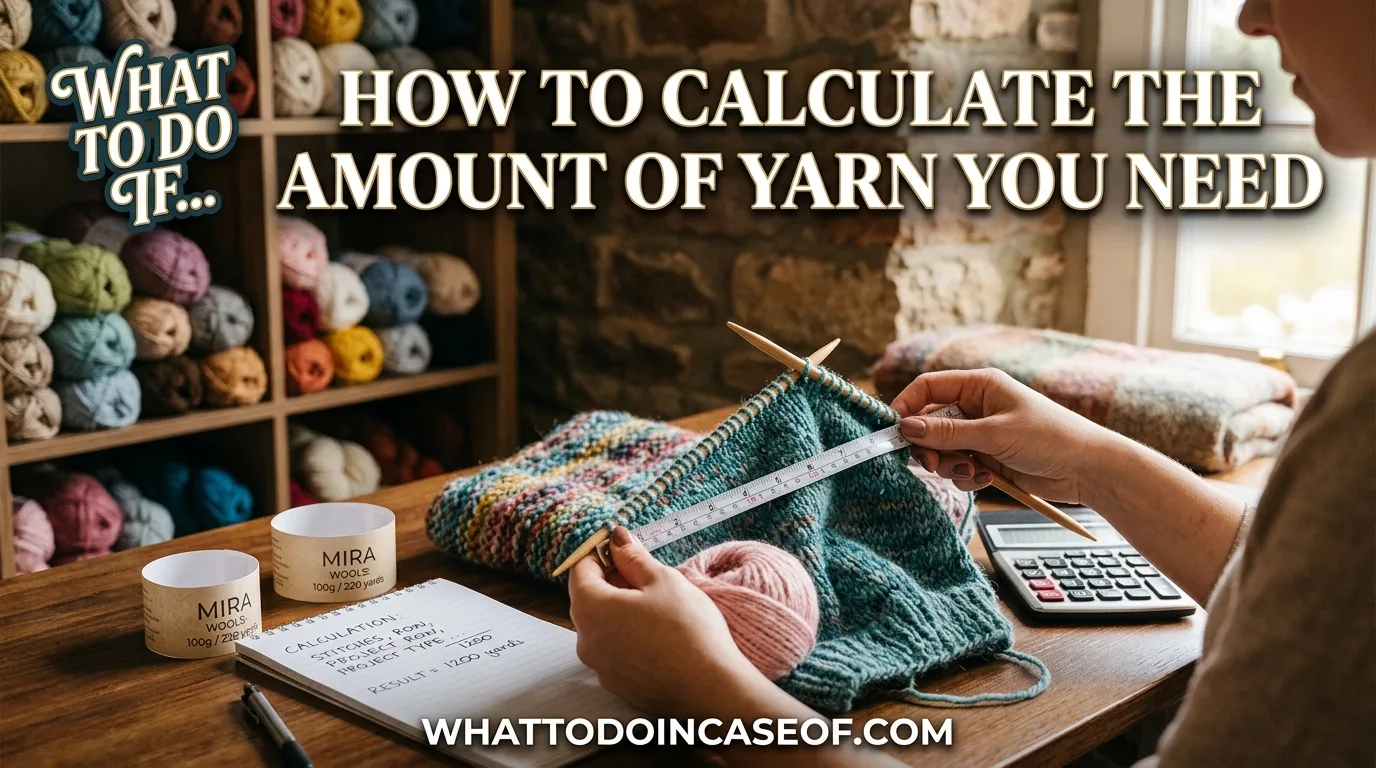 How to Calculate the Amount of Yarn You Need